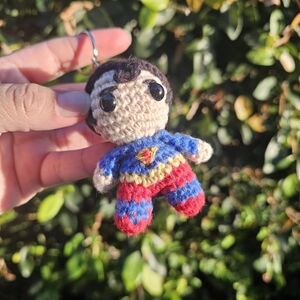 Super Man Amigurumi Keychain